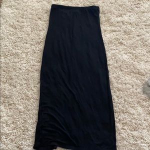 She + Sky Long black skirt